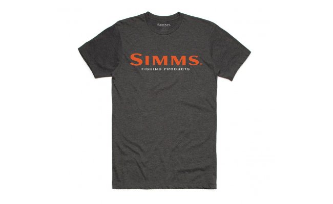 T-Shirt Simms Logo Charcoal Heather T-Shirt Simms Logo Charcoal Heather S