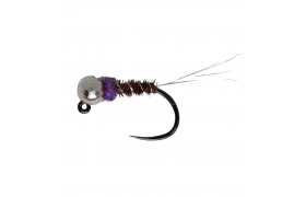 Tungsten Jig PTN Violet Collar & Silver Tungsten Jig PTN Violet Collar & Silver, Size 16