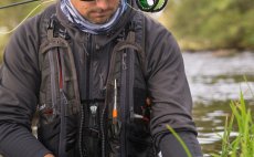 Fishing Cap Guideline GL Logo Heather Grey & Black