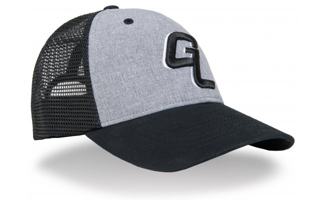 Fishing Cap Guideline GL Logo Heather Grey & Black Fishing Cap Guideline GL Logo Heather Grey & Black