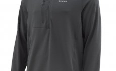 Fleece Midlayer Top Simms Raven - Front Side
