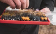 Fly Boxes Fulling Mill Guide Box Red - In Action
