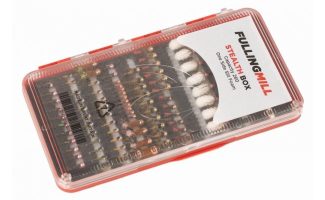 Fly Box Fulling Mill Stealth Box Red Fly Box Fulling Mill Stealth Box Red
