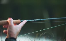 Fly Fishing Set - Guideline Embrace Light Trout SH - In Action