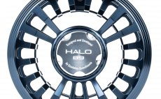 Fly Reel Guideline Halo Dark Grey Sapphire Blue #89 - Back Side